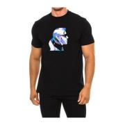 Karl Lagerfeld Klassisk T-shirt med korta ärmar Black, Herr