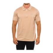 Karl Lagerfeld Polo med Kort Ärm Beige, Herr