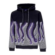 Octopus Överallt Dragkedja Hoodie Svart Multicolor, Herr