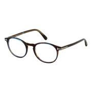 Tom Ford Stiliga bågar i Havana Azure Brown, Unisex