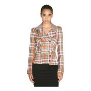 Vivienne Westwood Check Motif Tailored Blazer Multicolor, Dam