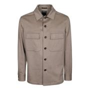 Ermenegildo Zegna Kashmir Overshirt Beige, Herr