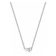 Nialaya Mens Chain with Interlocking Rings Gray, Herr