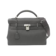 Hermès Vintage Pre-owned Laeder handvskor Gray, Dam