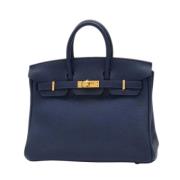 Hermès Vintage Pre-owned Laeder handvskor Blue, Dam