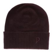 Dondup Kashmir Beanie med Vikt Logodetalj Purple, Dam