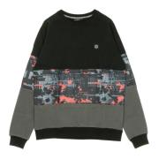 Dolly Noire Glitch Camo Crewneck Sweatshirt Svart Multicolor, Herr