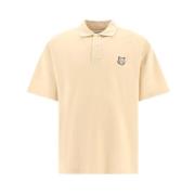 Maison Kitsuné Klassiskt Poloshirt i Olika Färger Beige, Herr