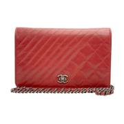 Chanel Vintage Pre-owned Laeder chanel-vskor Red, Dam