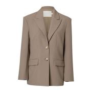 Wakakuu Icons Snygg Hazel Blazer för Kvinnor Beige, Dam