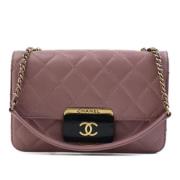 Chanel Vintage Pre-owned Laeder chanel-vskor Pink, Dam