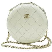 Chanel Vintage Pre-owned Laeder chanel-vskor White, Dam