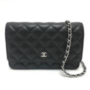 Chanel Vintage Pre-owned Laeder chanel-vskor Black, Dam