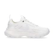 Nike Låg Sneaker med Rem och Gummisula White, Dam