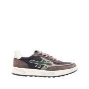 Premiata Mocka Läder Sneakers i Brun/Grå Multicolor, Herr