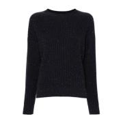 Peserico Blå Sweatshirt Aw24 Dammode Blue, Dam