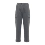 Peserico Grå Byxor Aw24 Dammode Gray, Dam