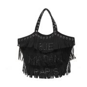 Rue Madam Stilig Eco Suede Shopper Väska Black, Dam