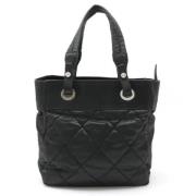 Chanel Vintage Pre-owned Satin chanel-vskor Black, Dam