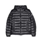 Moncler Midnight Blue Vadderad Jacka med Appliqué Blue, Herr