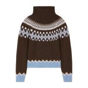 Alanui Mysiga Sweaters Kollektion Brown, Dam