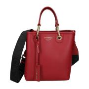 Giorgio Armani Burgundy Syntetisk Dam Shoppingväska Red, Dam