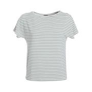 Marella Avslappnad Bomull T-shirt Blue, Dam