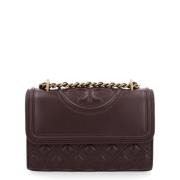 Tory Burch Konvertibel Alba Crossbody Väska Red, Dam