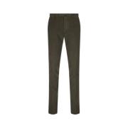 Incotex Grön Corduroy Slim Fit Byxor Green, Herr