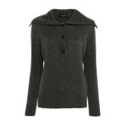 Fabiana Filippi Khaki Cardigan Sweater Gray, Dam