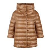 Herno Quiltad Duncape Jacka Fw24 Brown, Dam