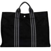 Hermès Vintage Pre-owned Canvas totevskor Black, Unisex