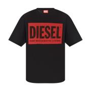 Diesel Svarta T-shirts och Polos Black, Herr