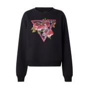 Guess Crewneck Sweatshirt Black, Dam