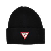 Guess Stilig Beanie Mössa för Män Black, Dam