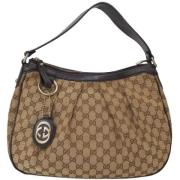 Gucci Vintage Pre-owned Canvas gucci-vskor Beige, Dam