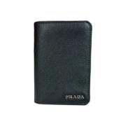 Prada Vintage Pre-owned Laeder plnbcker Black, Herr