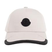 Moncler Basebollkeps med logotyp Beige, Dam