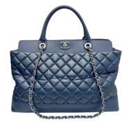 Chanel Vintage Pre-owned Laeder chanel-vskor Blue, Dam