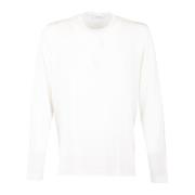 Gran Sasso Vit Crew Neck Ulltröja White, Herr