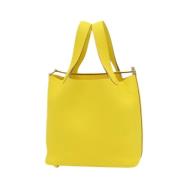 Hermès Vintage Pre-owned Laeder handvskor Yellow, Dam