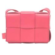 Bottega Veneta Vintage Pre-owned Laeder axelremsvskor Pink, Dam