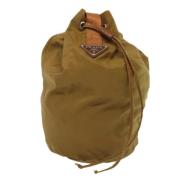 Prada Vintage Pre-owned Canvas prada-vskor Brown, Dam