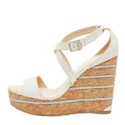 Jimmy Choo Pre-owned Pre-owned Laeder espadriller White, Dam