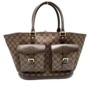 Louis Vuitton Vintage Pre-owned Canvas louis-vuitton-vskor Brown, Dam