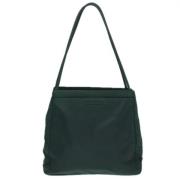 Prada Vintage Pre-owned Tyg totevskor Green, Dam