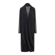 MM6 Maison Margiela Elegant Långärmad Klänning Black, Dam