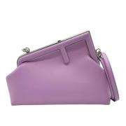 Fendi Vintage Pre-owned Laeder fendi-vskor Purple, Dam