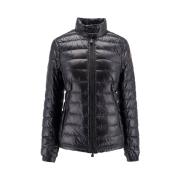 Moncler Vadderad nylonjacka med krage Black, Dam