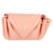 Bottega Veneta Vintage Pre-owned Laeder axelremsvskor Pink, Dam